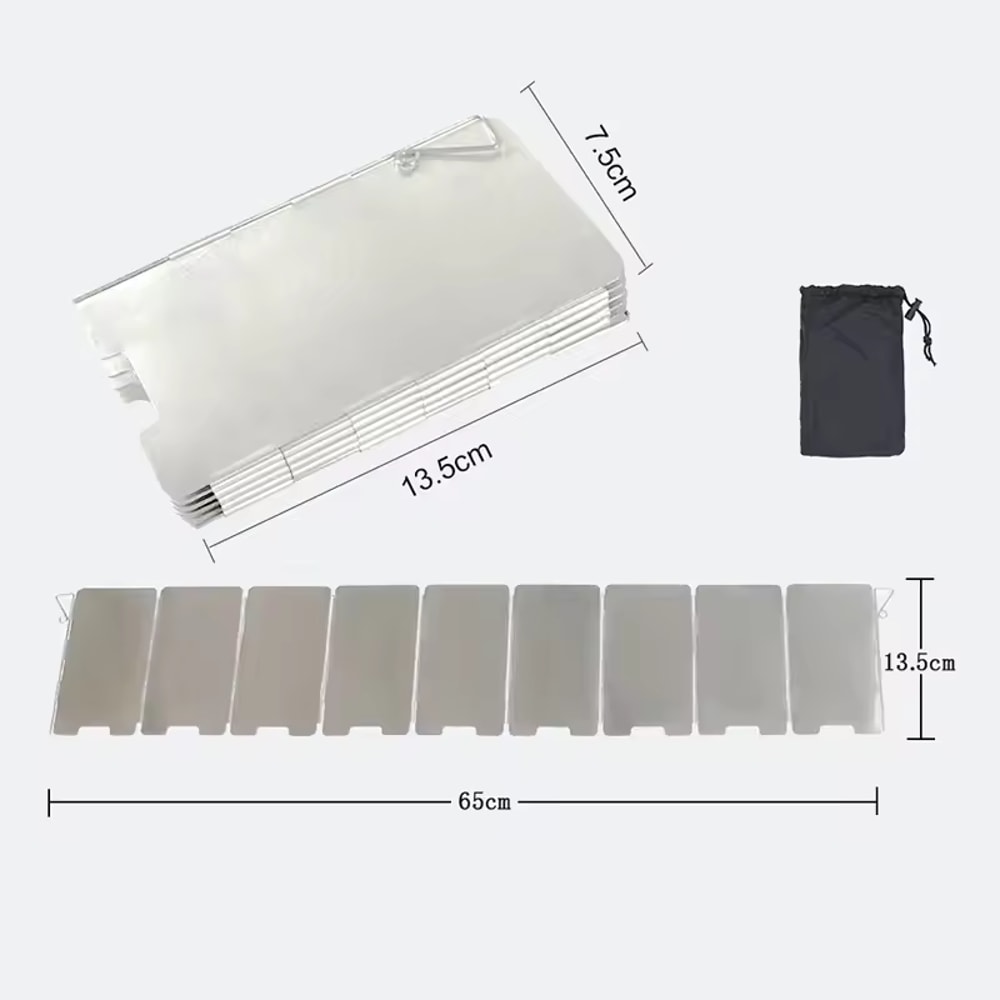 ProGrade Plate Foldable Camping Windscreen And Portable Outdoor Stove Shield 5