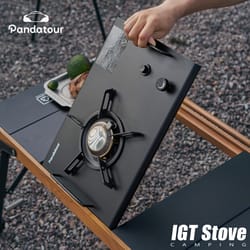 high-power folding outdoor camping stove with one-touch ignition