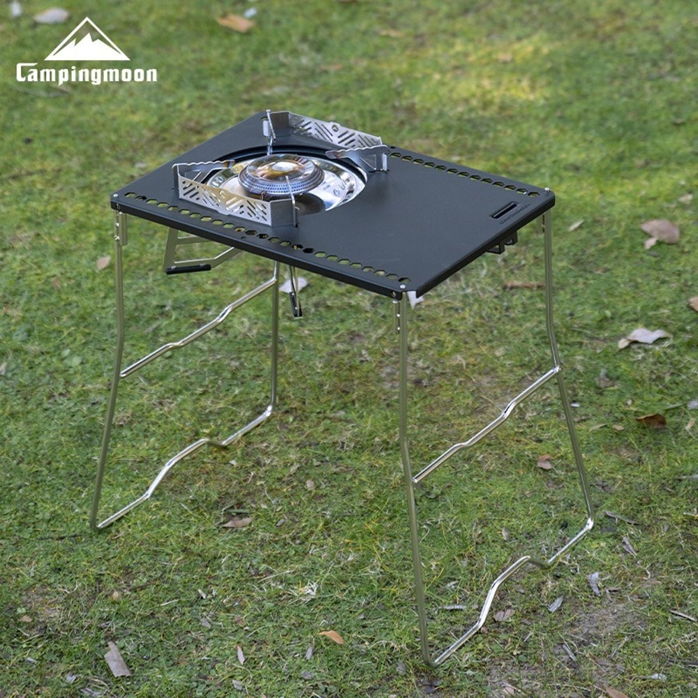 Heavy Duty Stainless Steel Folding Camping Table Modular Outdoor Storage Rack 1