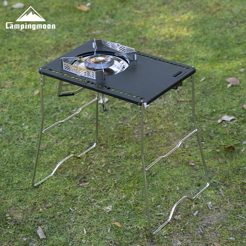 Heavy Duty Stainless Steel Folding Camping Table Modular Outdoor Storage Rack 1