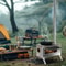 Portable Wood Burning Hot Tent Stove With Stainless Chimney Pipes For Camping 2