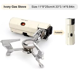 compact folding camping gas stove portable butane cassette burner