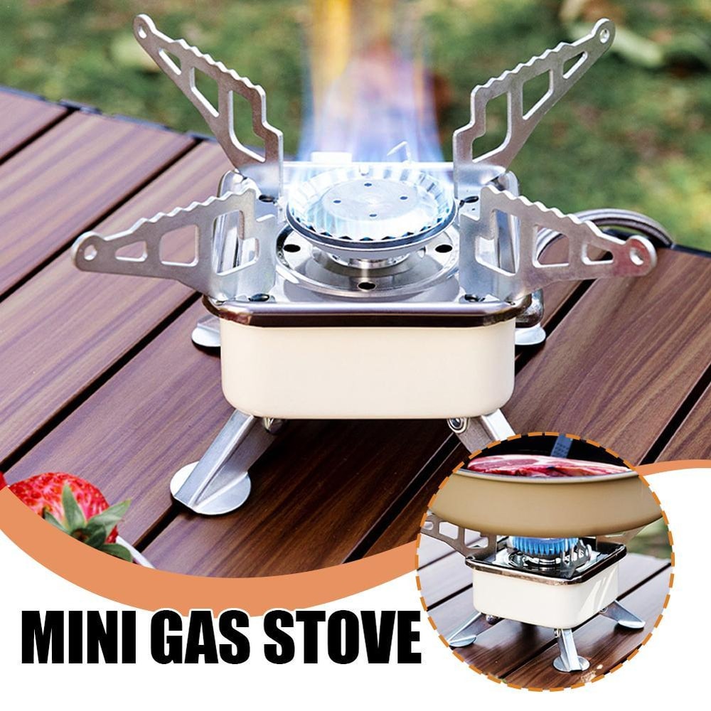 Ultralight Portable Camping Stove Foldable Outdoor Gas Burner 0