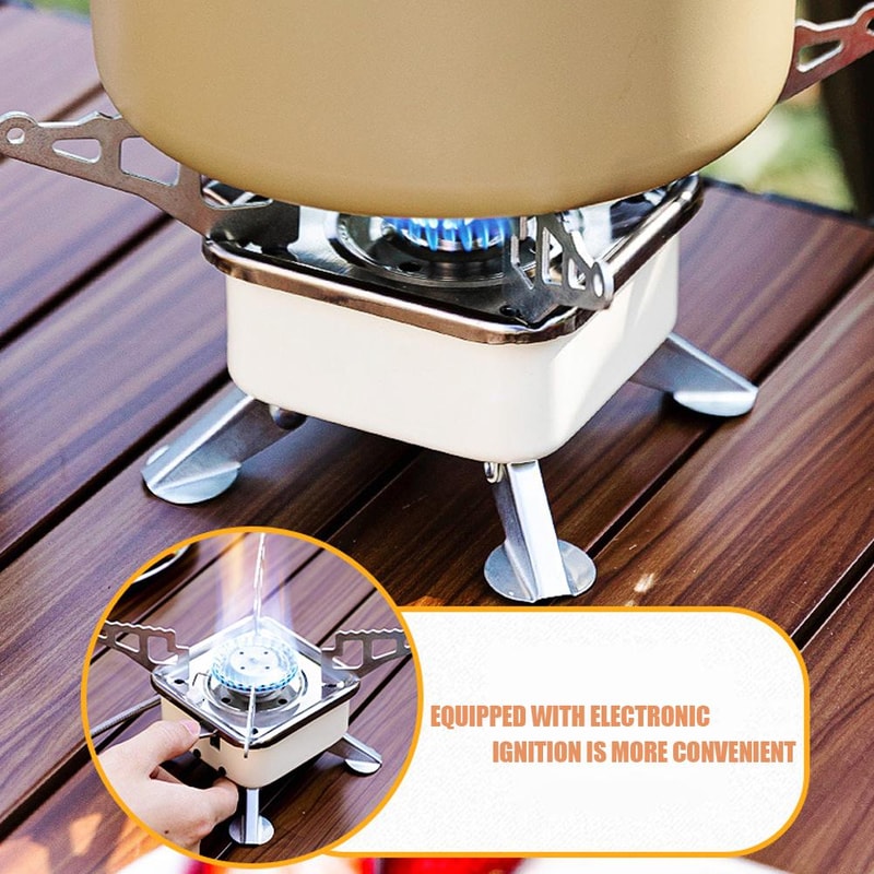 Ultralight Portable Camping Stove Foldable Outdoor Gas Burner 1