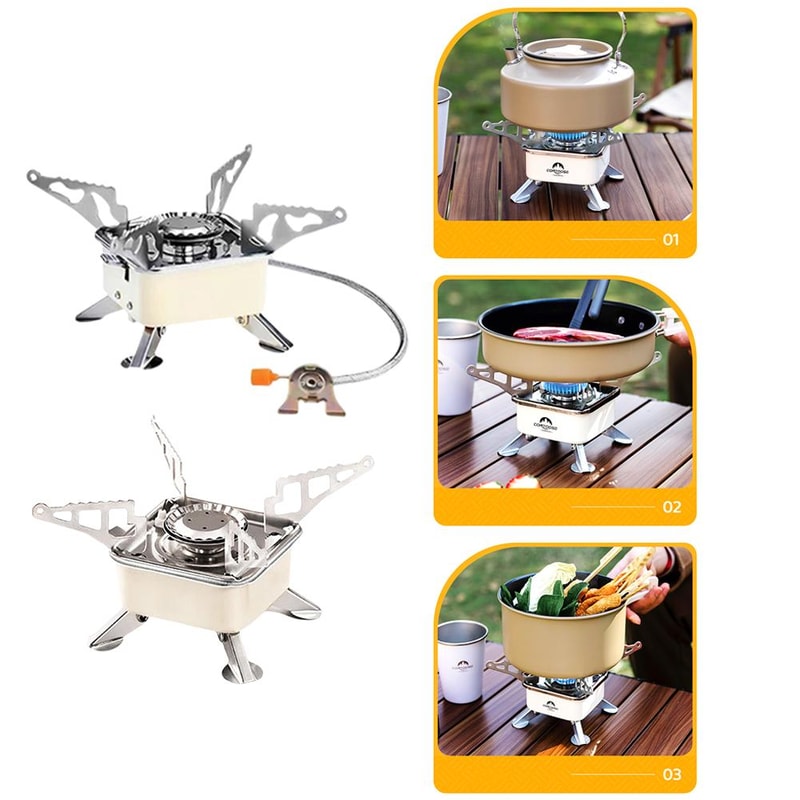 Ultralight Portable Camping Stove Foldable Outdoor Gas Burner 2
