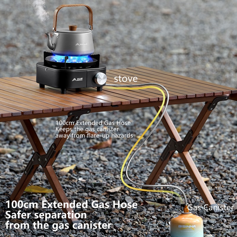 Pro Expedition High Power Portable Camping Gas Stove With Triple Burner Core 1