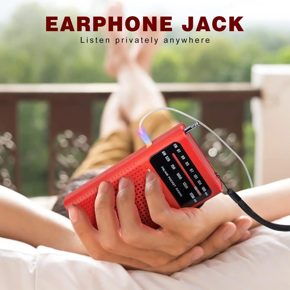 Portable Emergency AM FM Radio With Battery Power For Camping Travel Survival 3