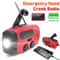 Solar Hand Crank Emergency Weather Radio With Flashlight Power Bank 0
