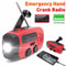Solar Hand Crank Emergency Weather Radio With Flashlight Power Bank 0