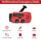 Solar Hand Crank Emergency Weather Radio With Flashlight Power Bank 2