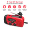 Solar Hand Crank Emergency Weather Radio With Flashlight Power Bank 3