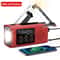 Solar Emergency Radio With Hand Crank LED Light Waterproof Portable Survival Radio 7