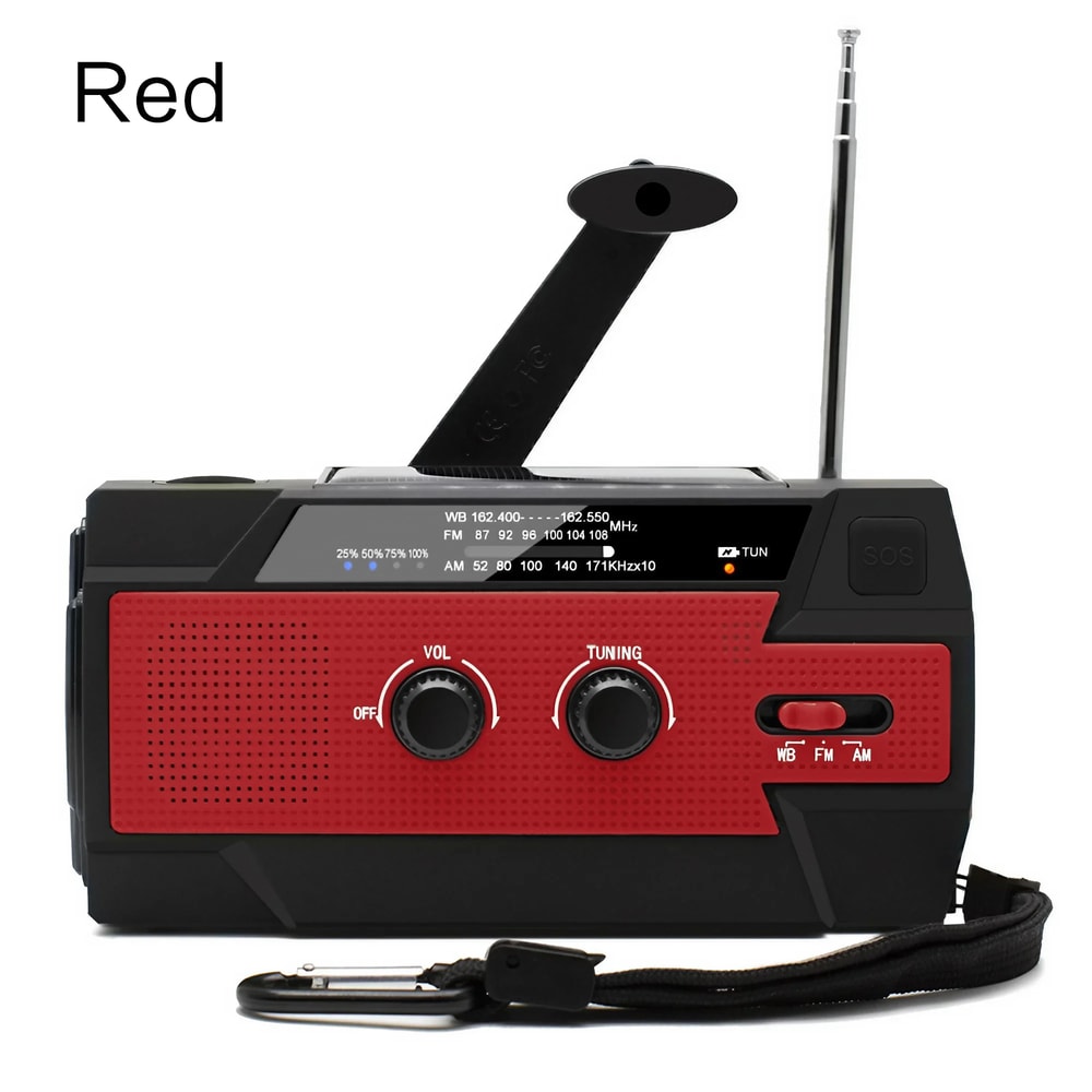 Solar Emergency Radio With Hand Crank USB Charger Flashlight For Survival And Outdoor Use 8