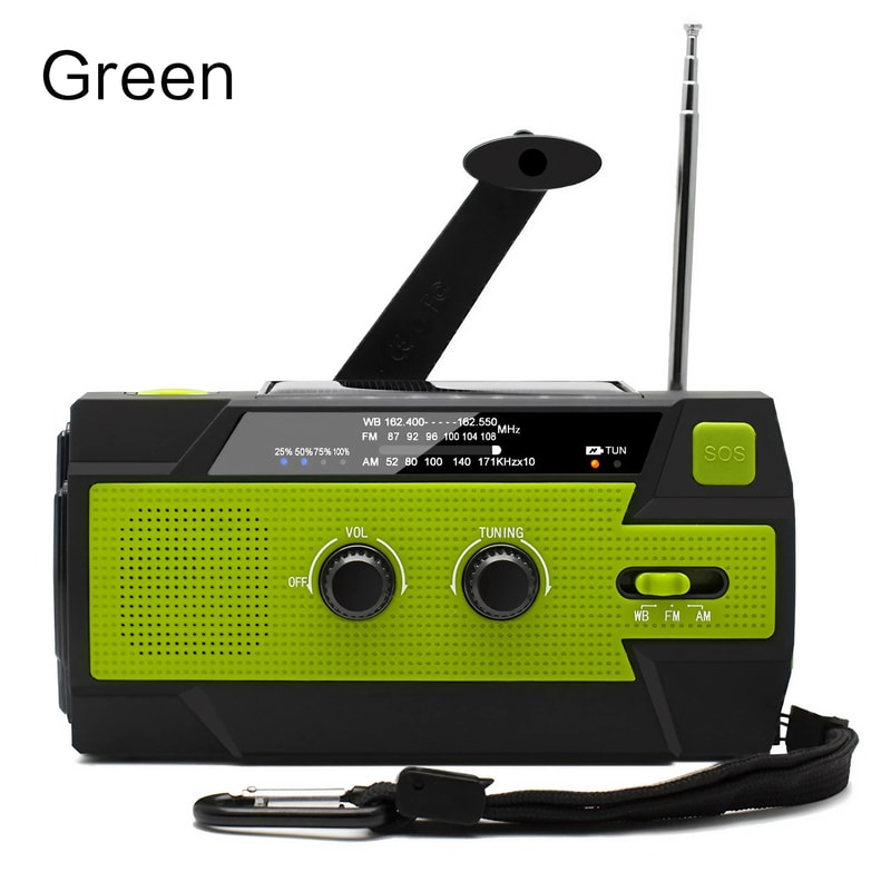 Solar Emergency Radio With Hand Crank USB Charger Flashlight For Survival And Outdoor Use 6