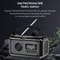 Solar Hand Crank Emergency Weather Radio With Dual Solar Panels And LED Reading Lamp 5