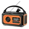 Solar Hand Crank Emergency Weather Radio With Dual Solar Panels And LED Reading Lamp 6