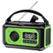 Solar Hand Crank Emergency Weather Radio With Dual Solar Panels And LED Reading Lamp 7