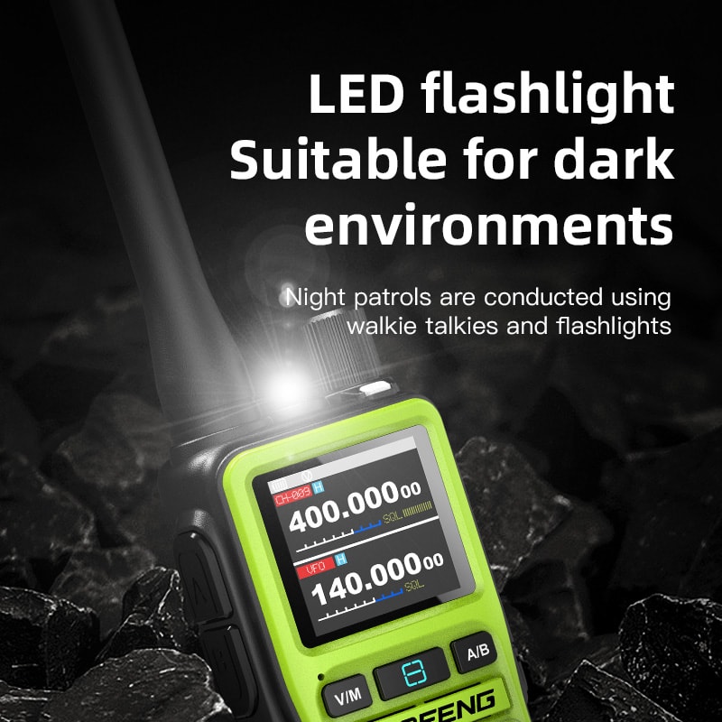 Long Range Walkie Talkie Set With Bluetooth App NOAA Weather 5