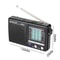 Portable Emergency Radio Mini Pocket Digital Dual Band Radio With LCD Display 3