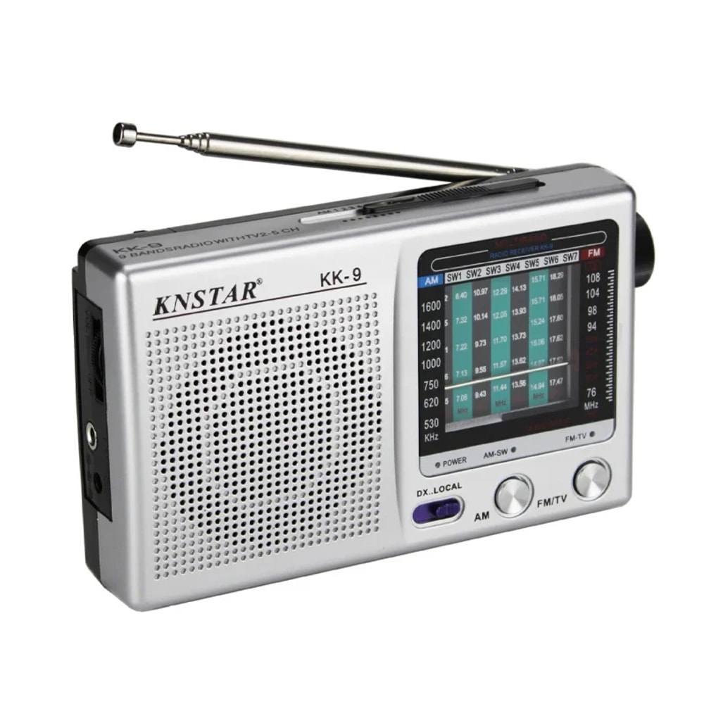 Portable Emergency Radio Mini Pocket Digital Dual Band Radio With LCD Display 0