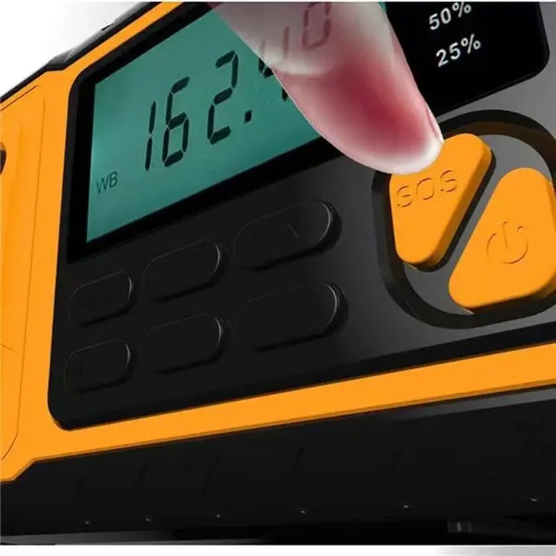 Emergency Solar Radio With Hand Crank Charger Power Bank LED Flashlight 2