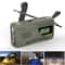 Emergency Solar Radio With Bluetooth Speaker Flashlight Hand Crank Charger For Camping Storm Safe 2