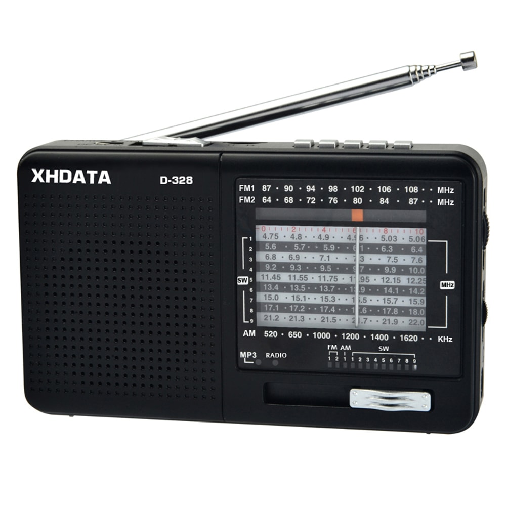 Bluetooth Portable Radio AM FM Shortwave MP3 Player With USB TF Card Support 0