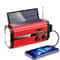 Solar Hand Crank Emergency Radio With NOAA Alerts Power Bank LED 7