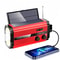 Solar Hand Crank Emergency Radio With NOAA Alerts Power Bank LED 7