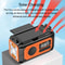 Solar Emergency Weather Radio Portable Power Bank With NOAA Alerts Hand Crank Charging 2