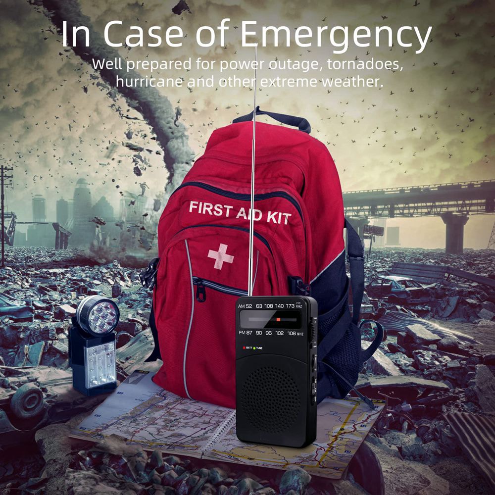 Portable AM FM Radio With MP3 Player For Outdoor Travel Emergency Listening 1