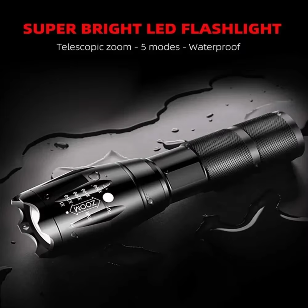 UltraBright Rechargeable Flashlight Portable LED Work Light For Outdoor Emergency Use 1