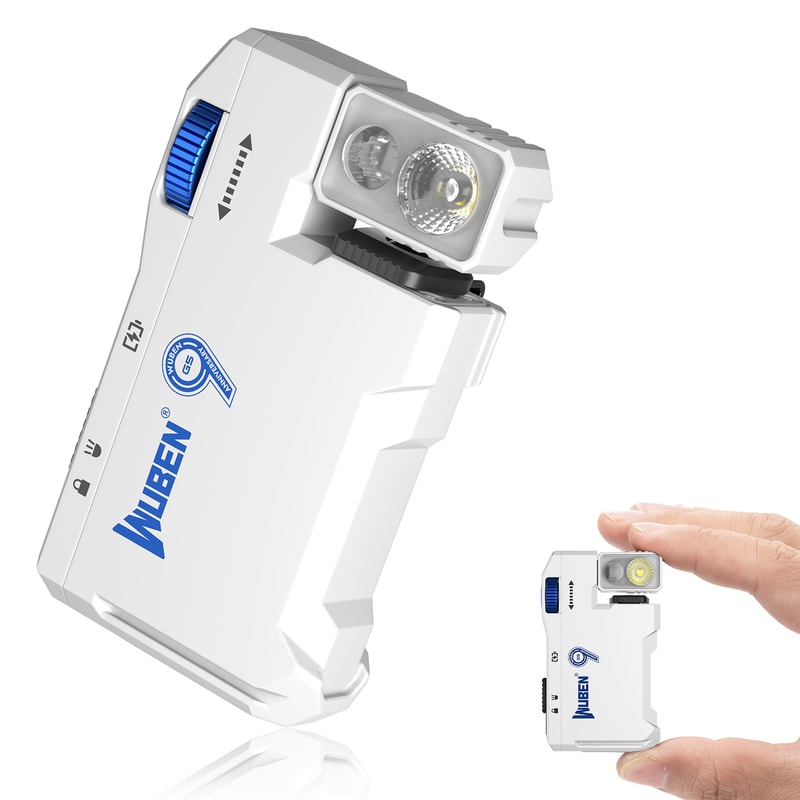 Rechargeable EDC Flashlight Lumen Mini Pocket Flashlight With RGB Light Modes 7