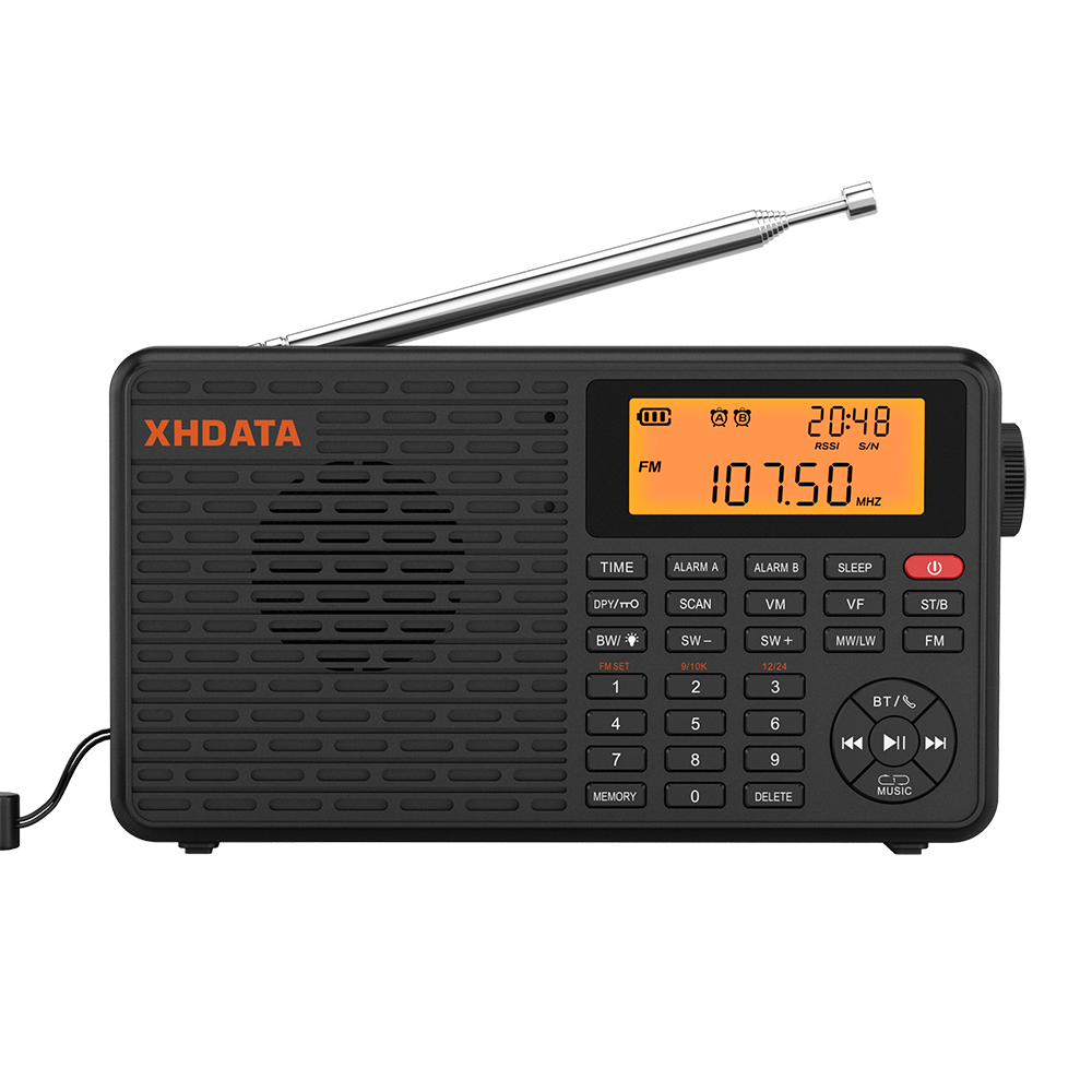 Portable Bluetooth Radio With AM FM SW MW Digital Tuning And TF Card Player 0