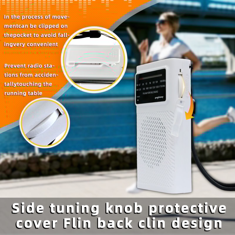Portable AM FM Radio High Sensitivity Battery Powered Speaker For Travel And Emergency Use 4
