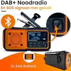 solar crank emergency radio with power bank bluetooth torch