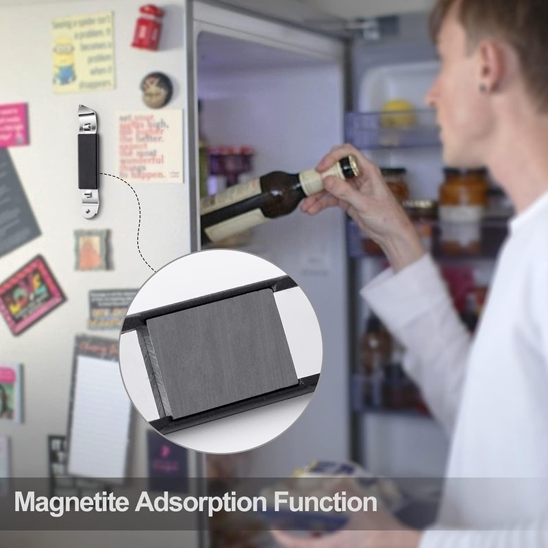 Magnetic Bottle Opener Set Portable Stainless Steel Beer And Can Opener 3