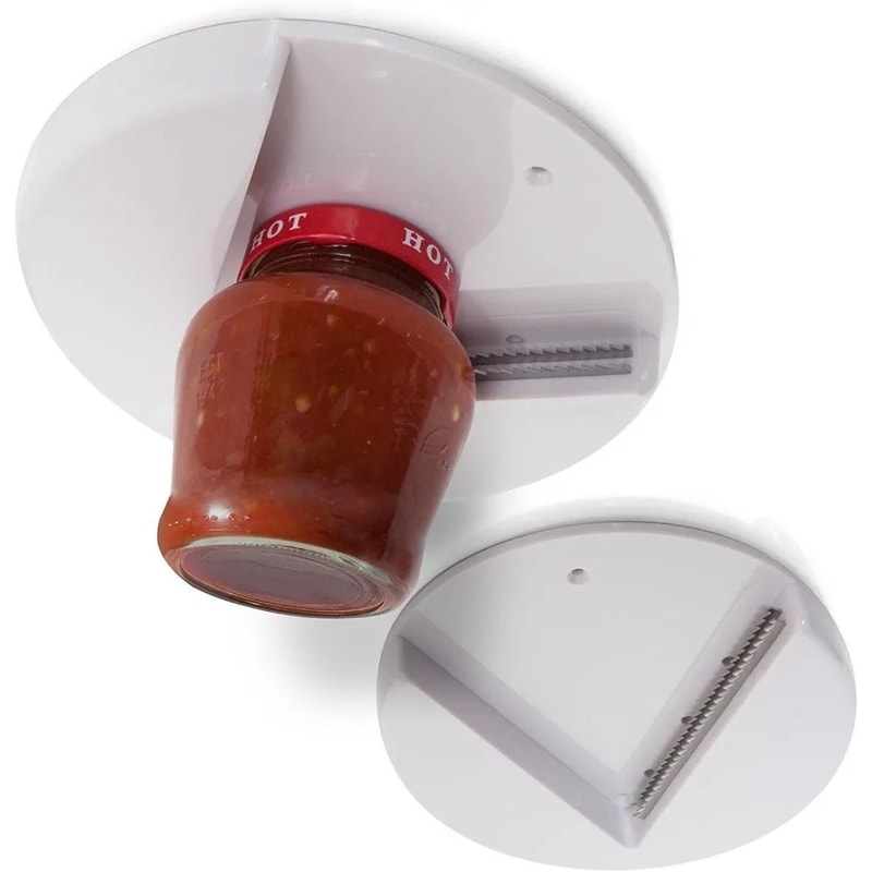 Under Cabinet Jar Opener For Weak Hands Easy Grip Arthritis Kitchen Tool 0