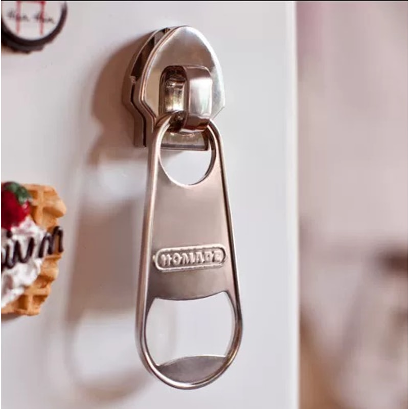 Decorative Zipper Style Handheld Bottle Opener Tool Beverage Can Opener 4