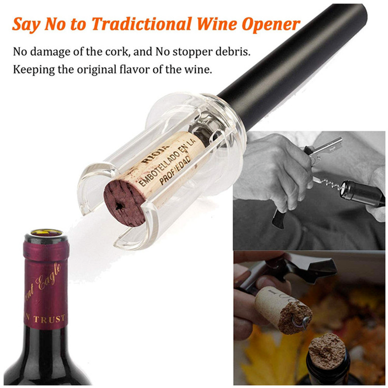 Professional Air Pressure Wine Opener Easy Manual Wine Bottle Opener Corkscrew Tool 1