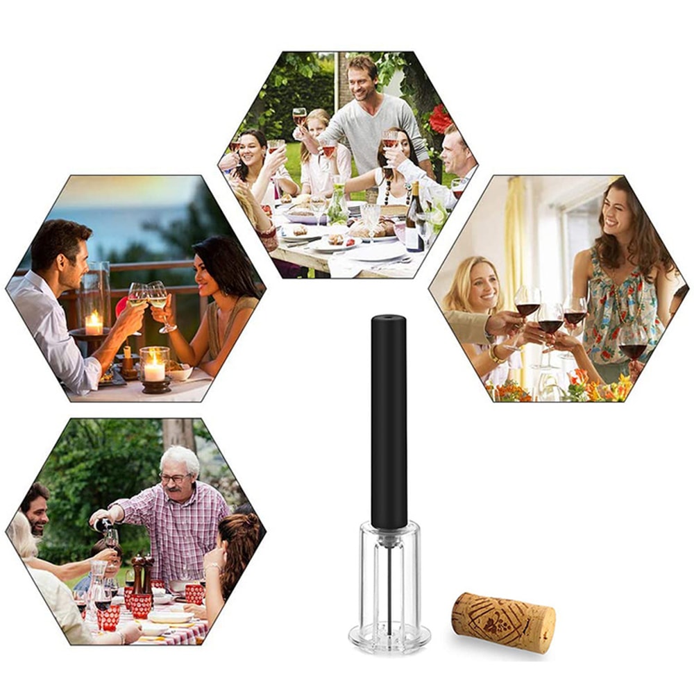 Professional Air Pressure Wine Opener Easy Manual Wine Bottle Opener Corkscrew Tool 2