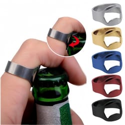 stainless steel wearable ring bottle opener durable finger fit beer & soda tool