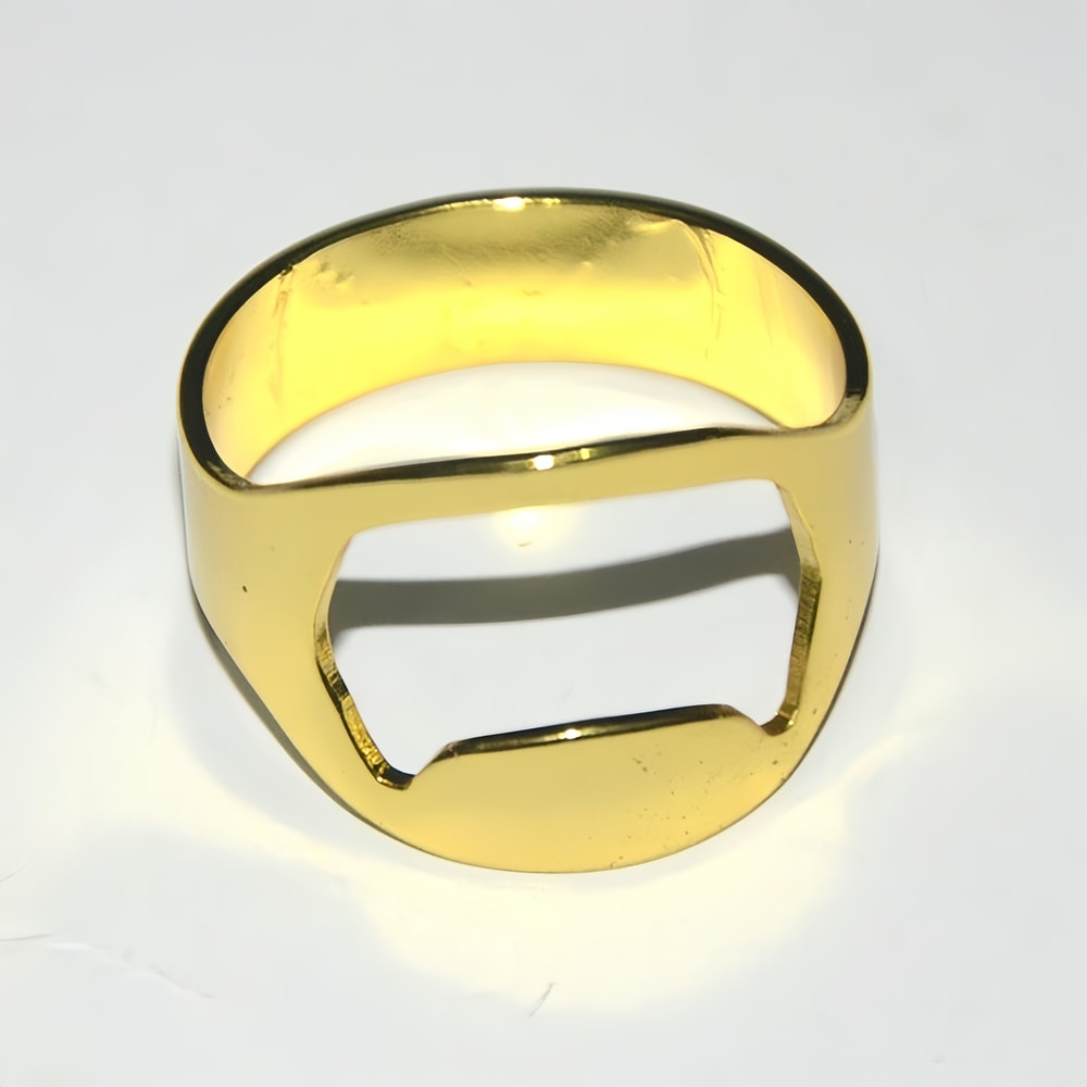 Stainless Steel Wearable Ring Bottle Opener Durable Finger Fit Beer Soda Tool 5