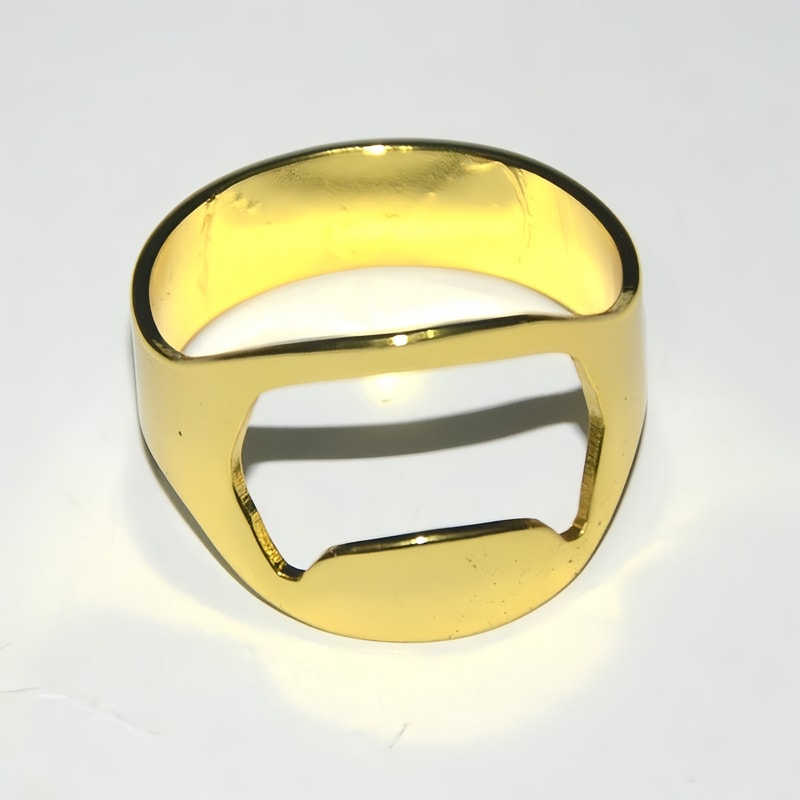 Stainless Steel Wearable Ring Bottle Opener Durable Finger Fit Beer Soda Tool 5