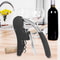 Premium Manual Wine Opener Corkscrew With Wooden Handle Foil Cutter 1