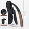 Premium Manual Wine Opener Corkscrew With Wooden Handle Foil Cutter 4