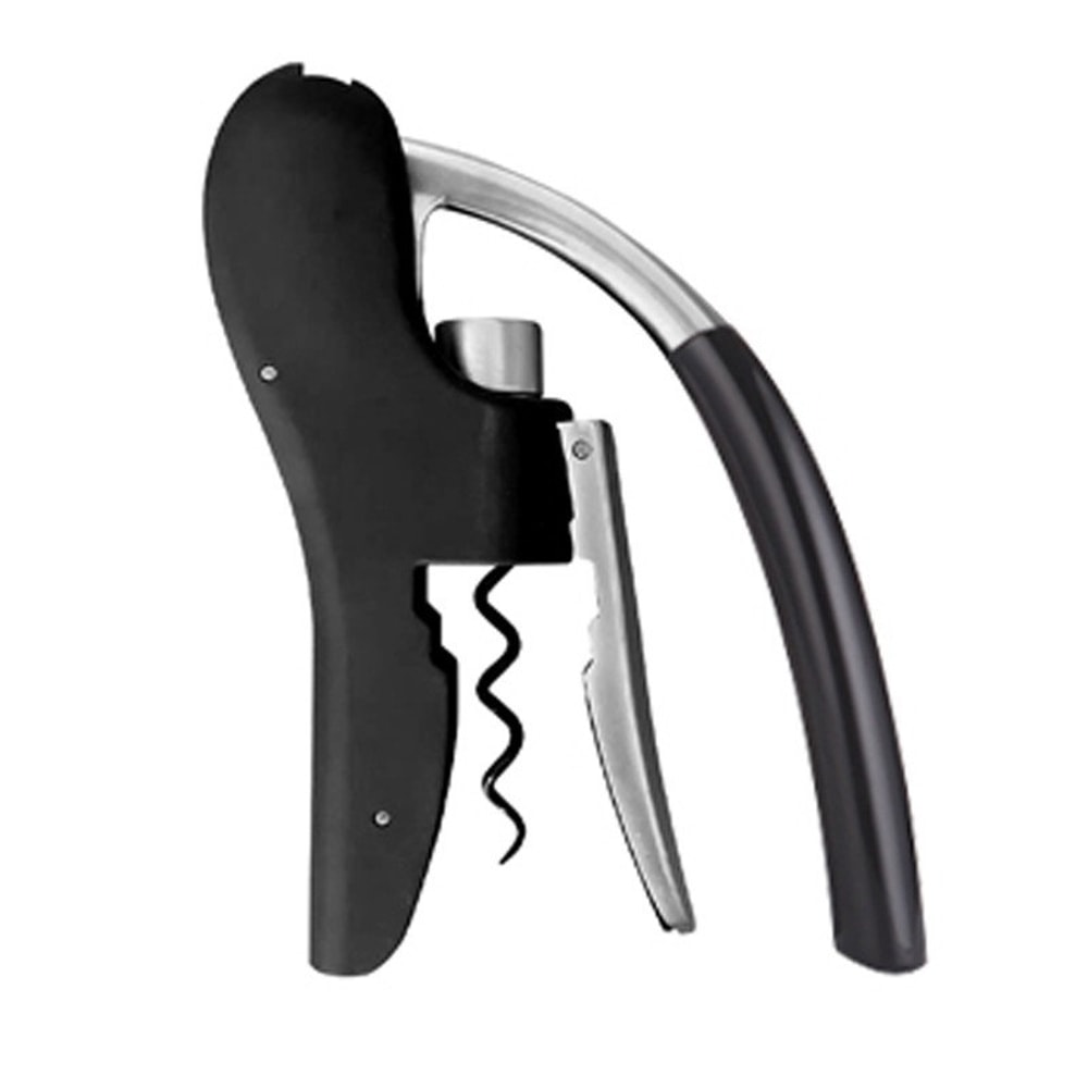 Premium Manual Wine Opener Corkscrew With Wooden Handle Foil Cutter 6