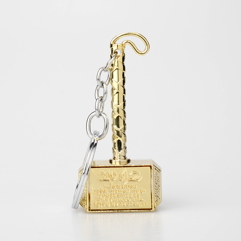 Thor Hammer Bottle Opener Keychain Metal Cosplay Key Holder Marvel Fan Gift 4