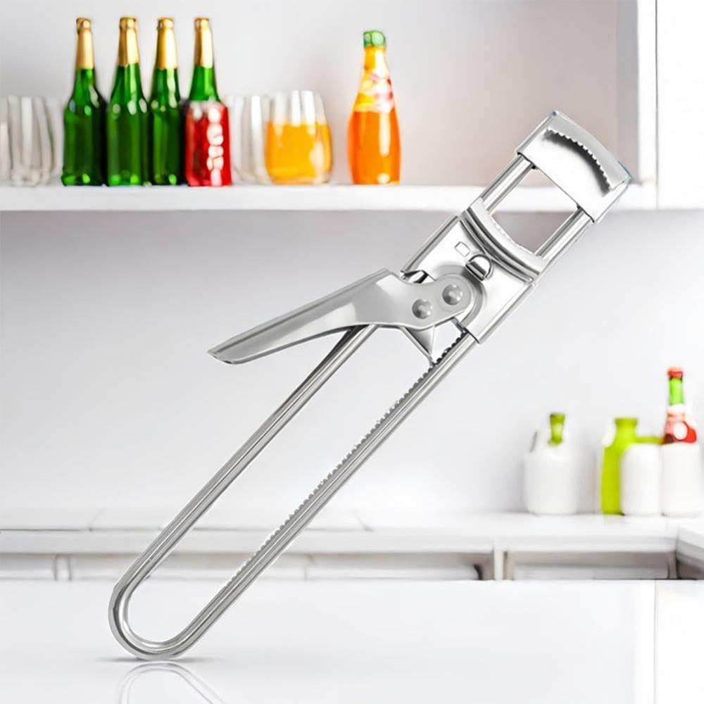 Adjustable Stainless Steel Can Opener Multifunction Bottle Jar Opener 1