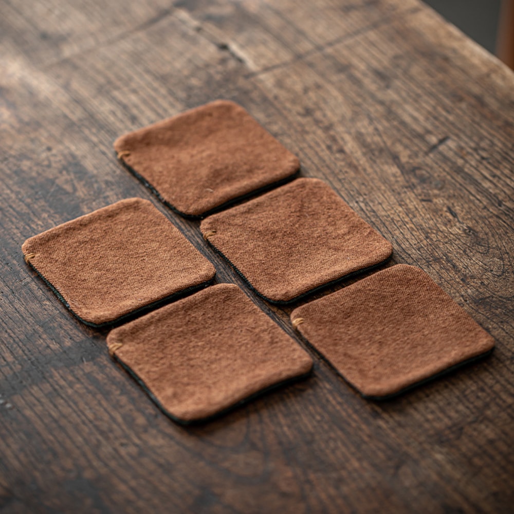 HandSewn TieDye Tea Mat HeatResistant NonSlip Coaster Pad 2